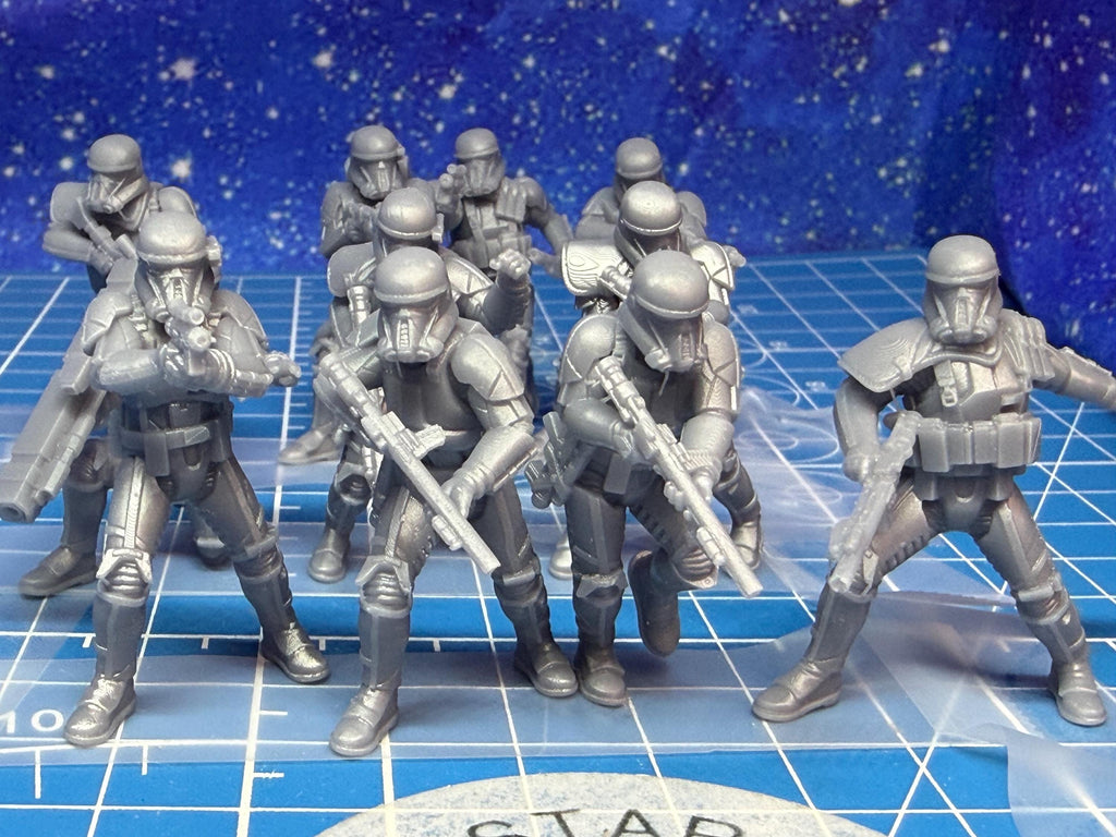 Imperial Authority Combat Necro Trooper Team(11) for Star Wars Legion, Grimdark Future 35mm