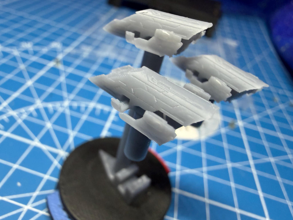 Ancient Atlantean GateShip Fighter squadron (6) Armada Homebrew scale games