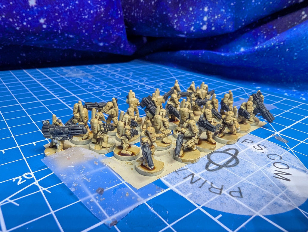 CIS B1 Droid Infantry Platoon (25) in 10mm scale for Star wars regiments