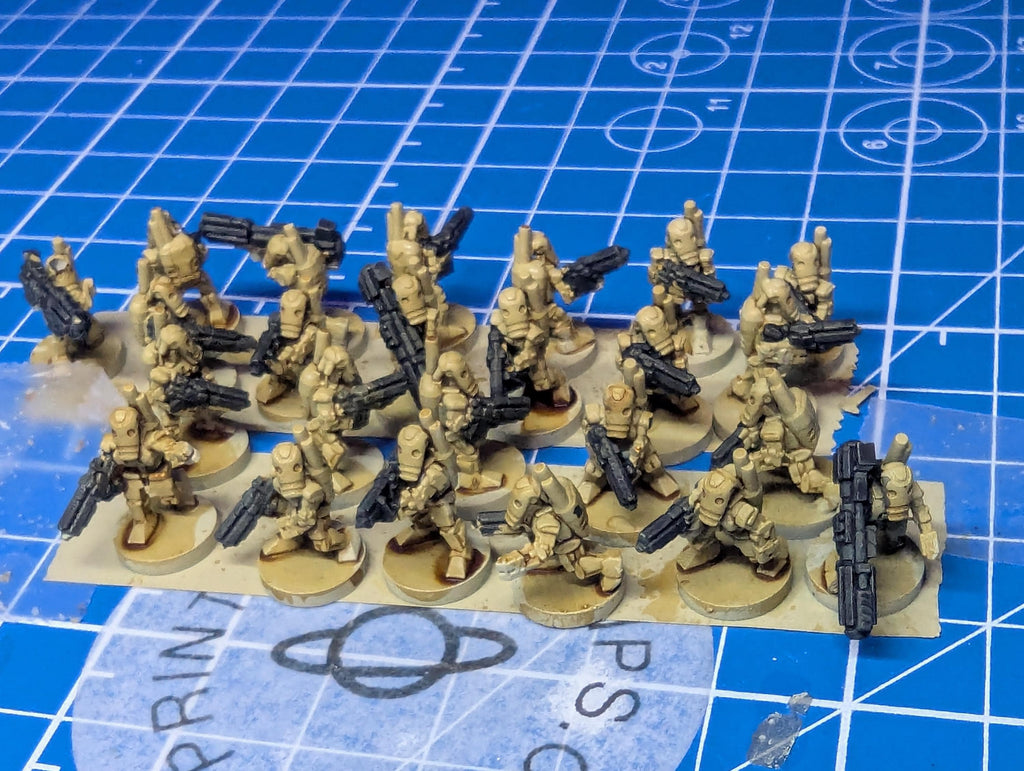 CIS B1 Droid Infantry Platoon (25) in 10mm scale for Star wars regiments