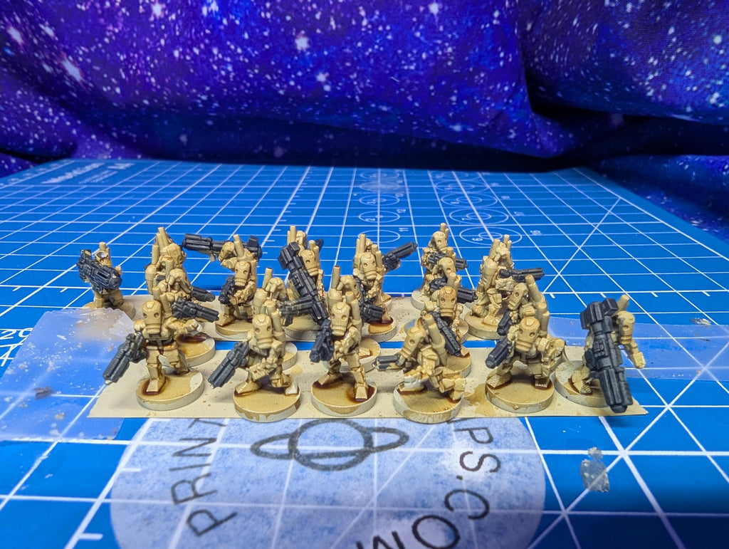 CIS B1 Droid Infantry Platoon (25) in 10mm scale for Star wars regiments