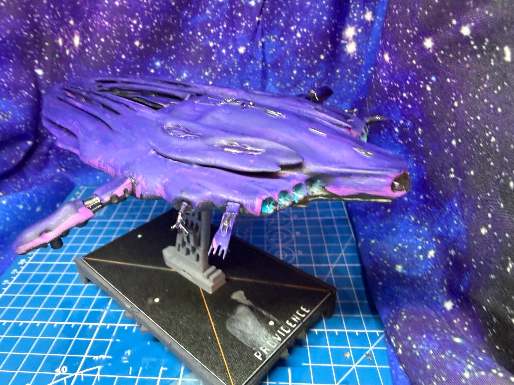 Ancient Space Vampire Hive Battleship for Armada Legacy or other Miniatures games 235mm