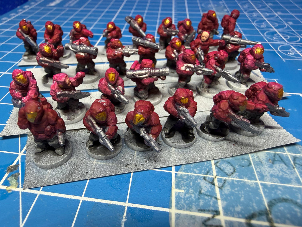 10mm Drop Trooper Fleet Infantry (35) in 10mm scale for Star wars regiments or epic scale games