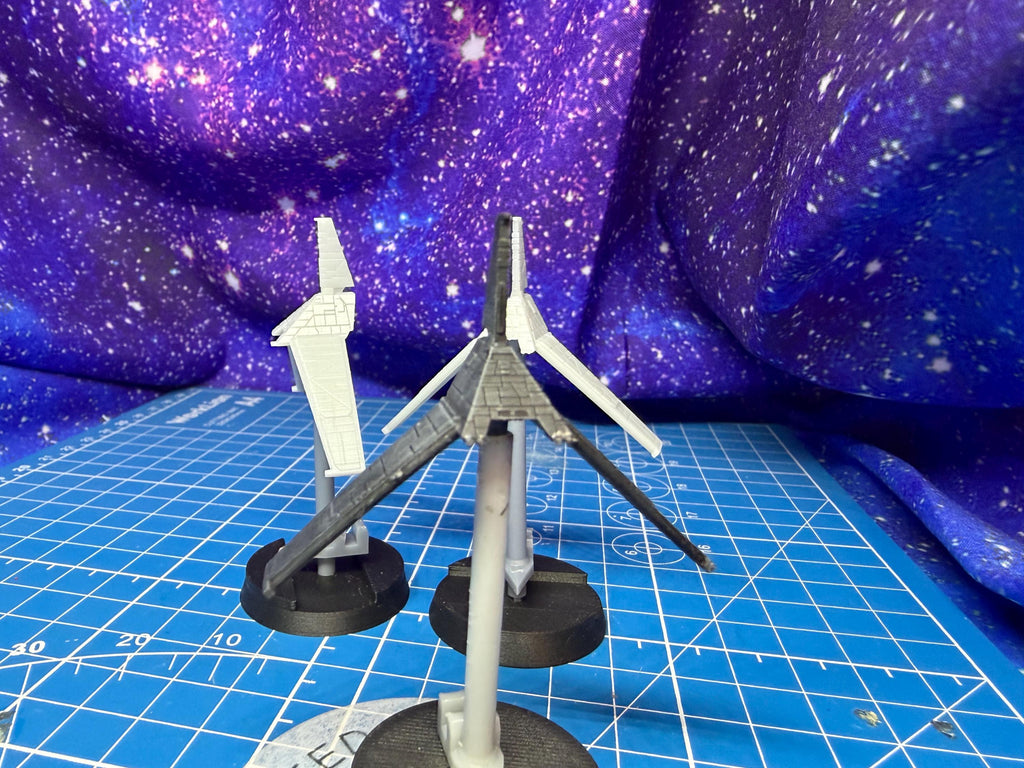 Imperial Delta-class Shuttle squadron (3 fighters) for Star Wars Armada scale games