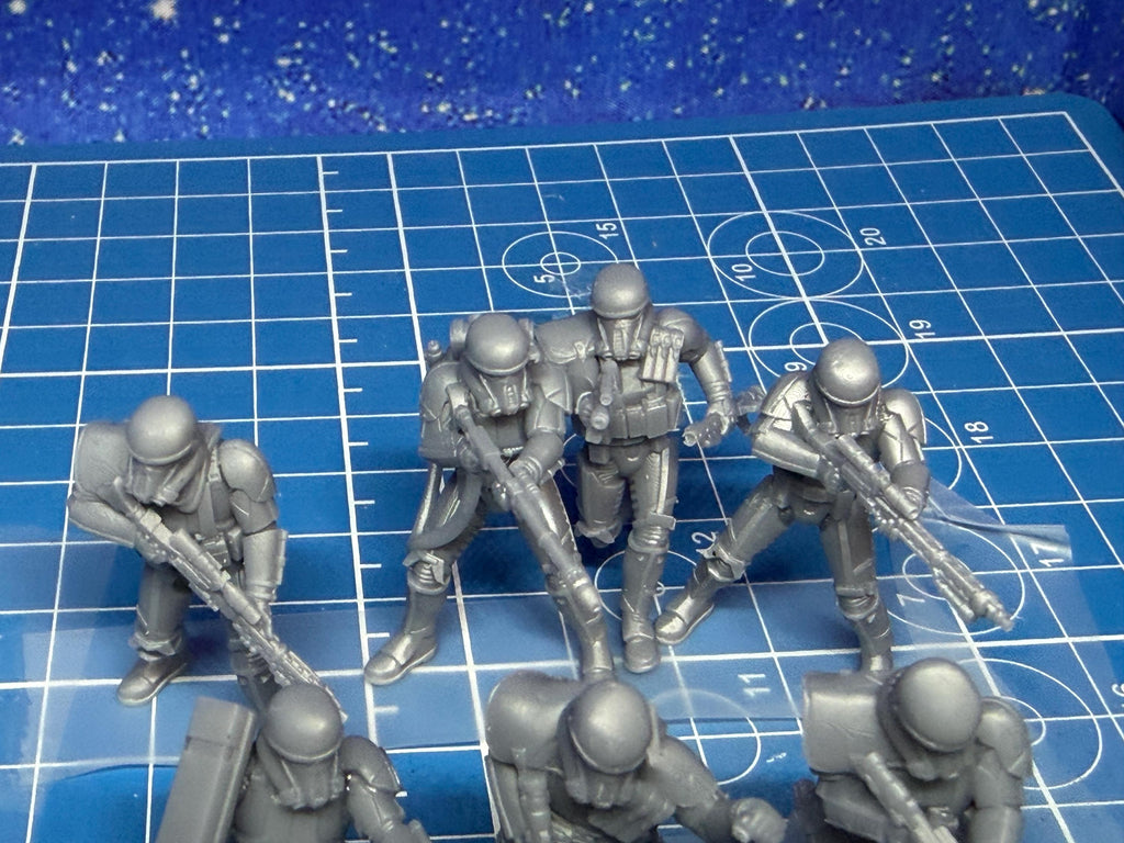 Imperial Authority Combat Necro Trooper Team v2 (11) for Star Wars Legion, Grimdark Future or other games 35mm