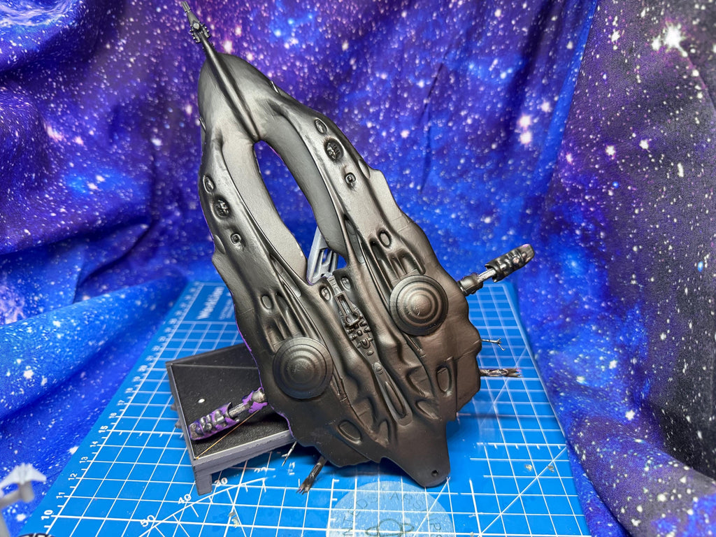 Ancient Space Vampire Hive Battleship for Armada Legacy or other Miniatures games 235mm