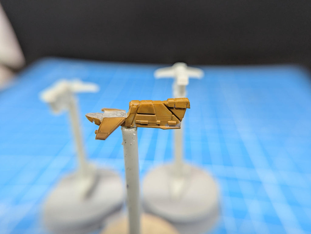 Bounty Hunter Bossk's Hound's Tooth YV-666 Irregular Starfighter pack(3) for Star wars armada or other miniatures games