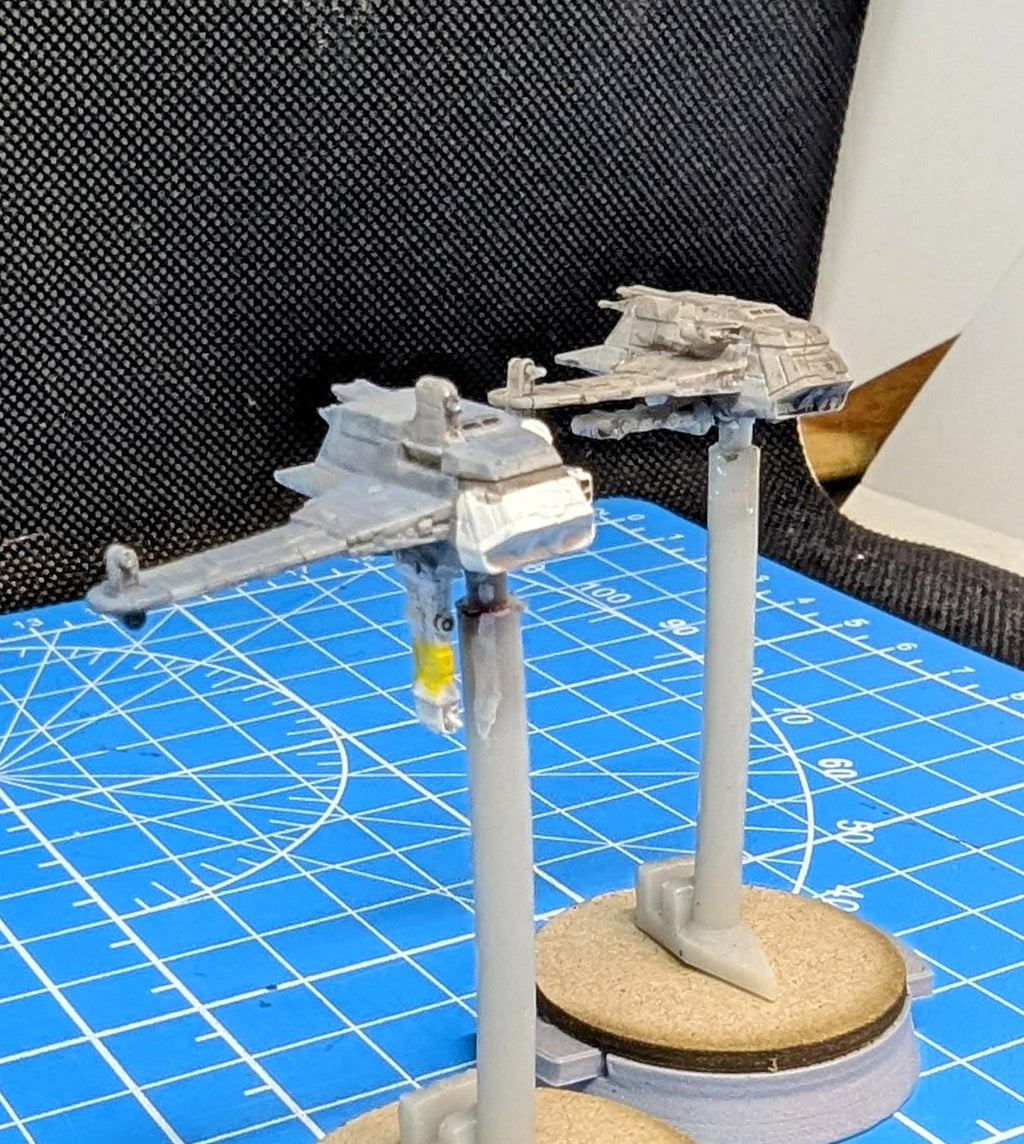 G-9 Rigger freighter wing (2 fighters) for Star Wars Armada or other miniatures games