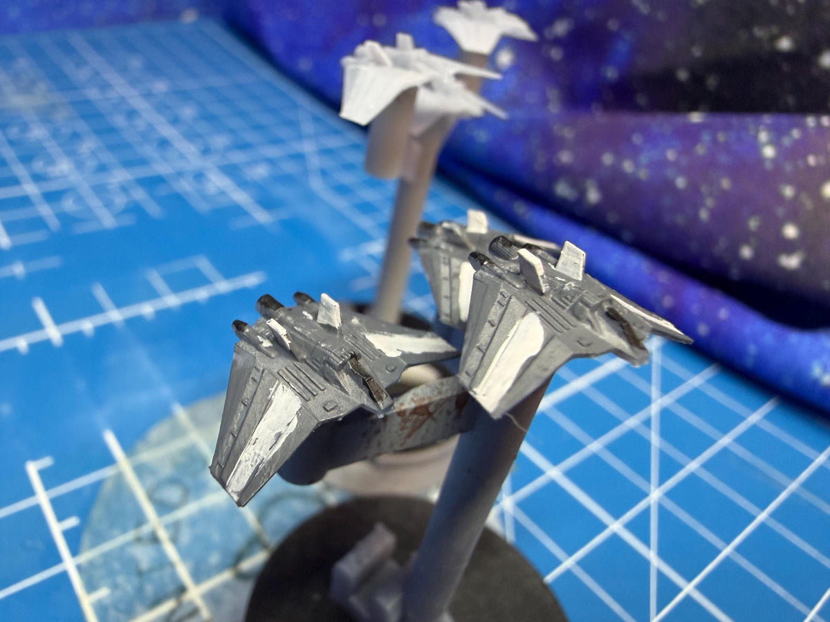 Earth Special Forces F302 Fighter squadron (6) Armada Homebrew scale games