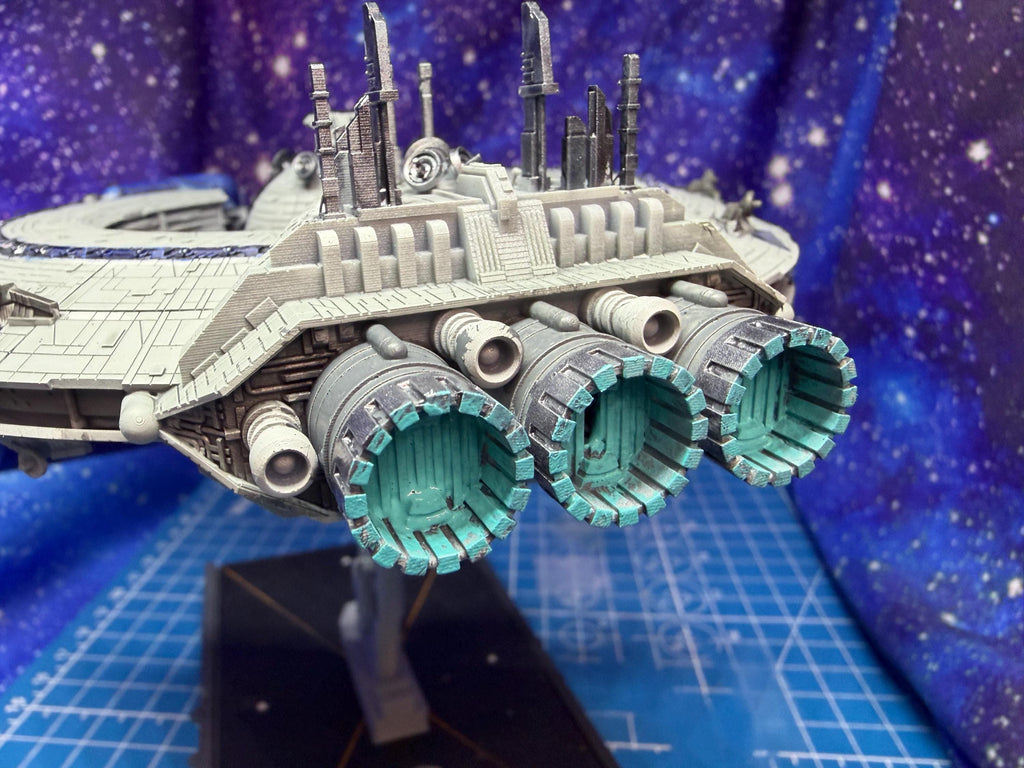 CIS Lucrehulk Droid Control Ship for Star Wars Armada Legacy homebrew 186mm long