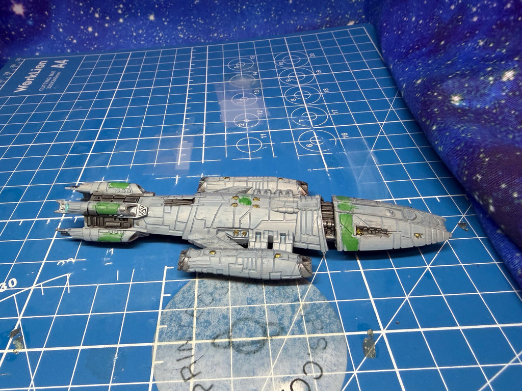 Colonial Valkyrie Battlecruiser for starship miniatures games 121mm