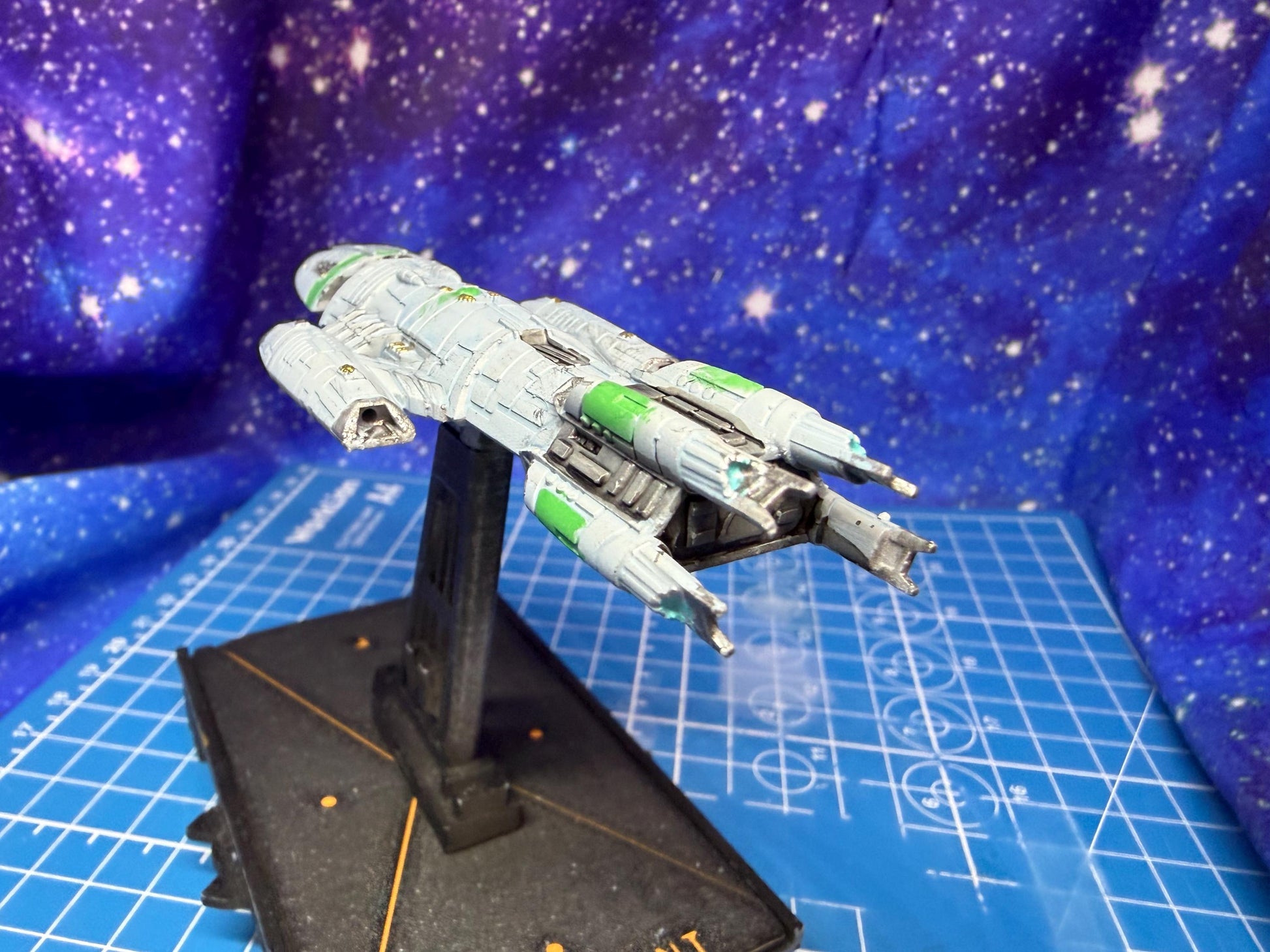 Colonial Valkyrie Battlecruiser for starship miniatures games 121mm