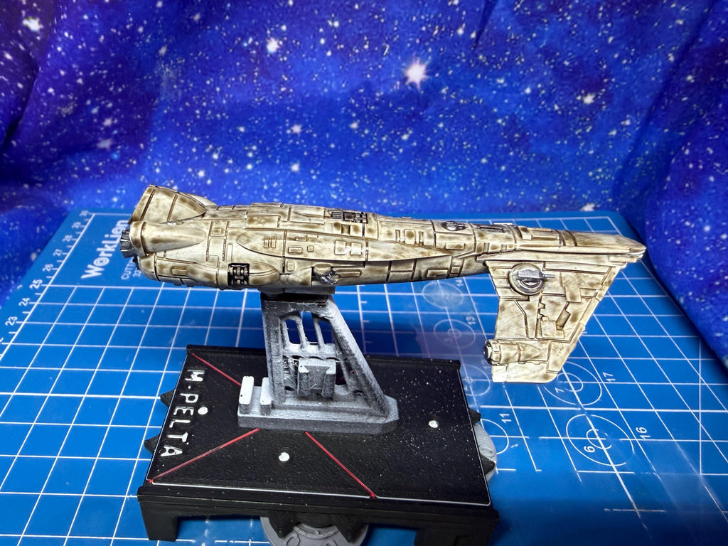 Rebel "Longfin" Quarren Corvette for Star Wars Armada scale games 90mm