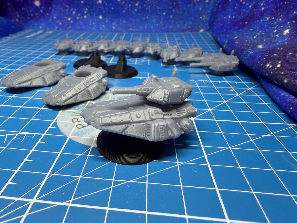 6mm Scale Viper Hover Tank Platoon (3) for Full Spectrum Dominance, epic scale games