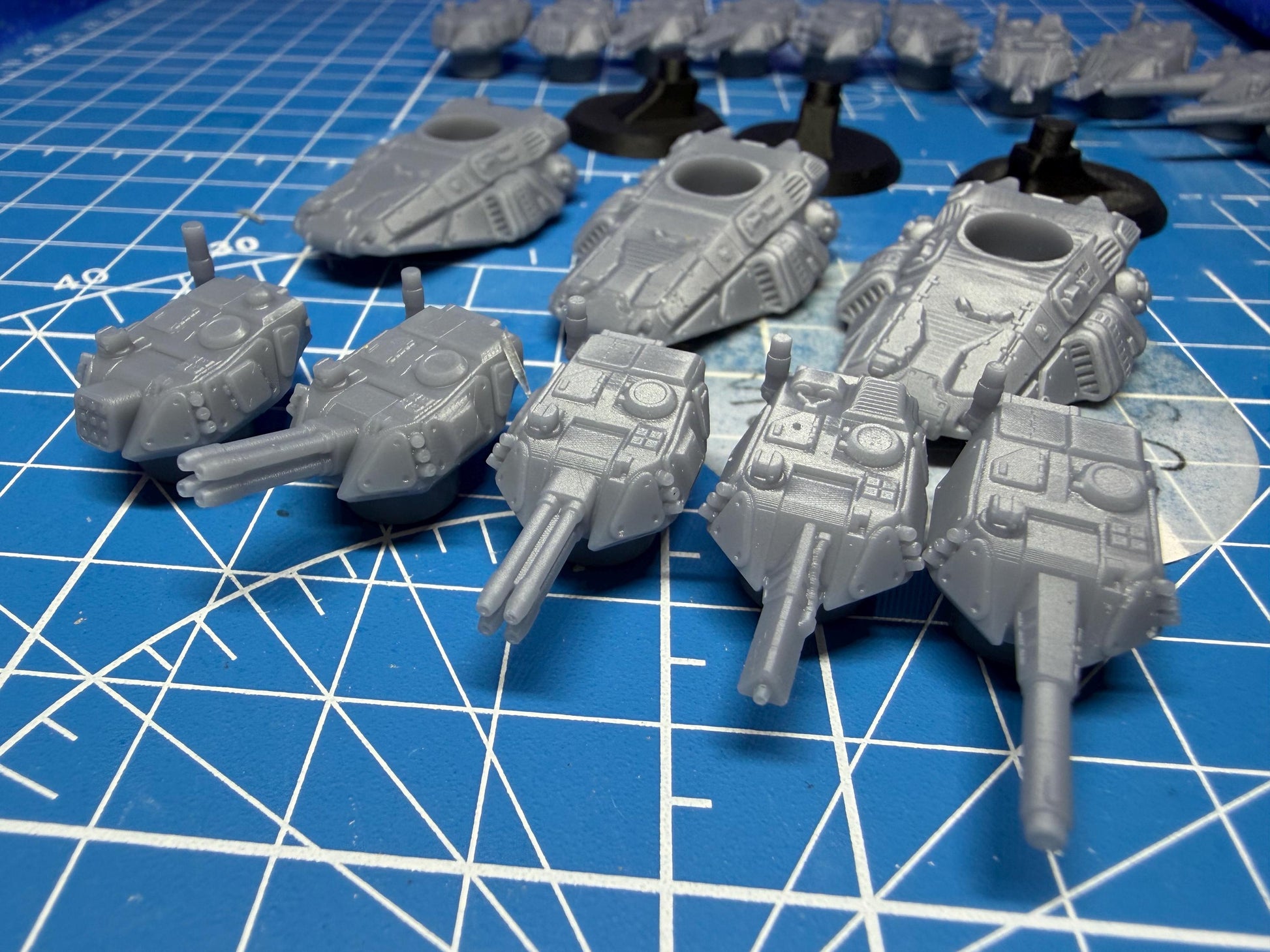 6mm Scale Viper Hover Tank Platoon (3) for Full Spectrum Dominance, epic scale games