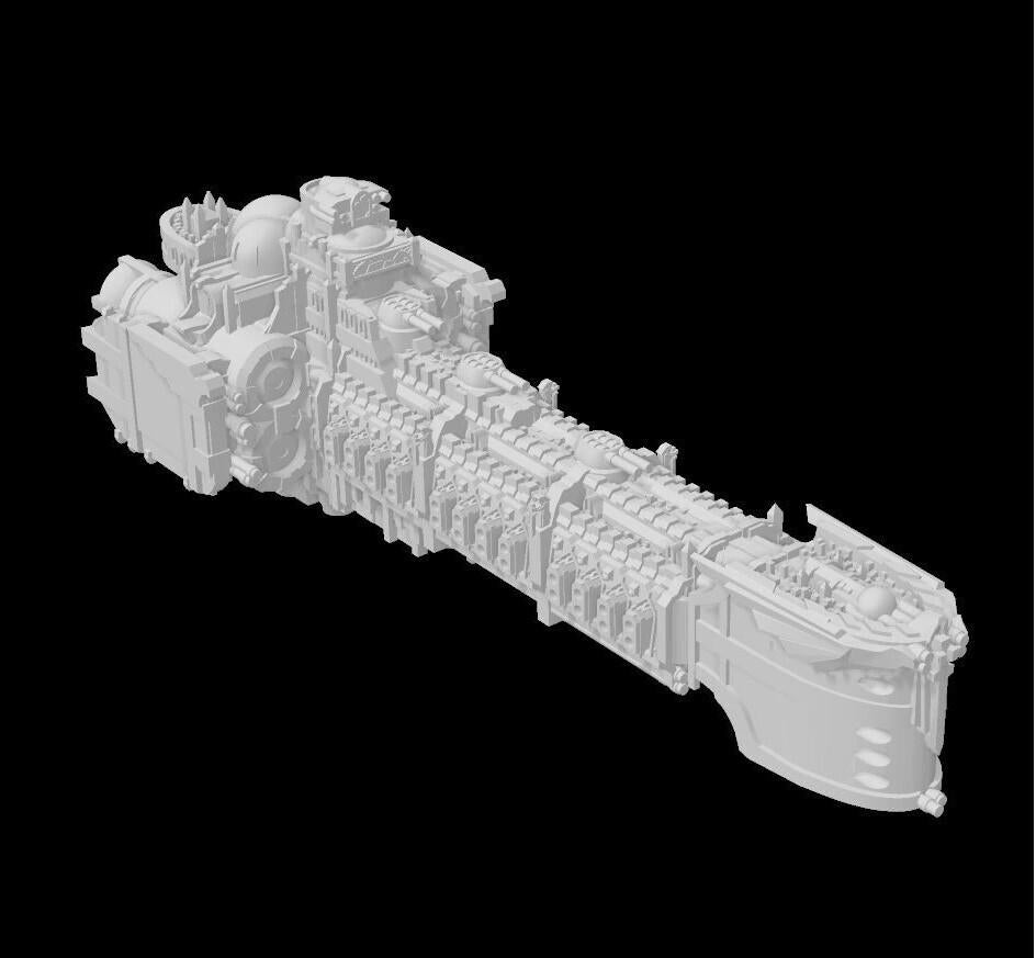 Gothic Sol pattern Battleship kit pack for space games 101mm