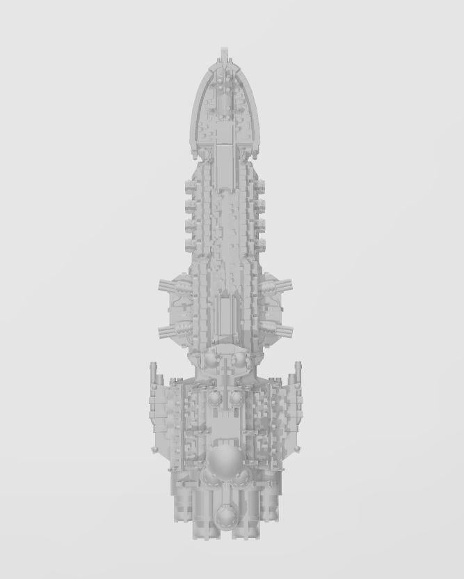Gothic Sol pattern Cruiser kit pack for space games 101mm