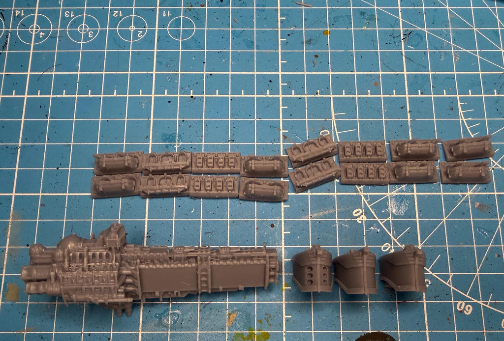 Gothic Sol pattern BattleCruiser kit pack for space games 101mm