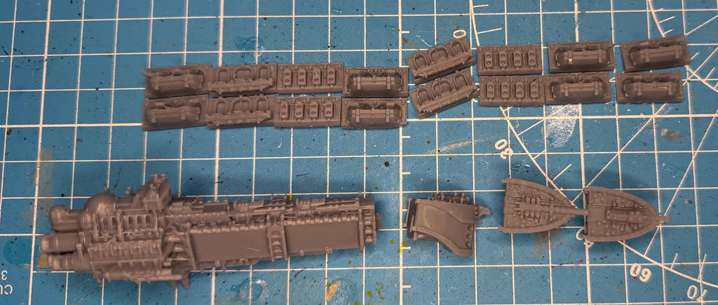Gothic Sol pattern BattleCruiser kit pack for space games 101mm