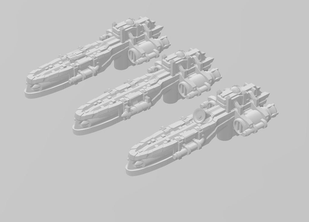 Gothic Sol pattern Destroyer pack(3) for space games 34mm