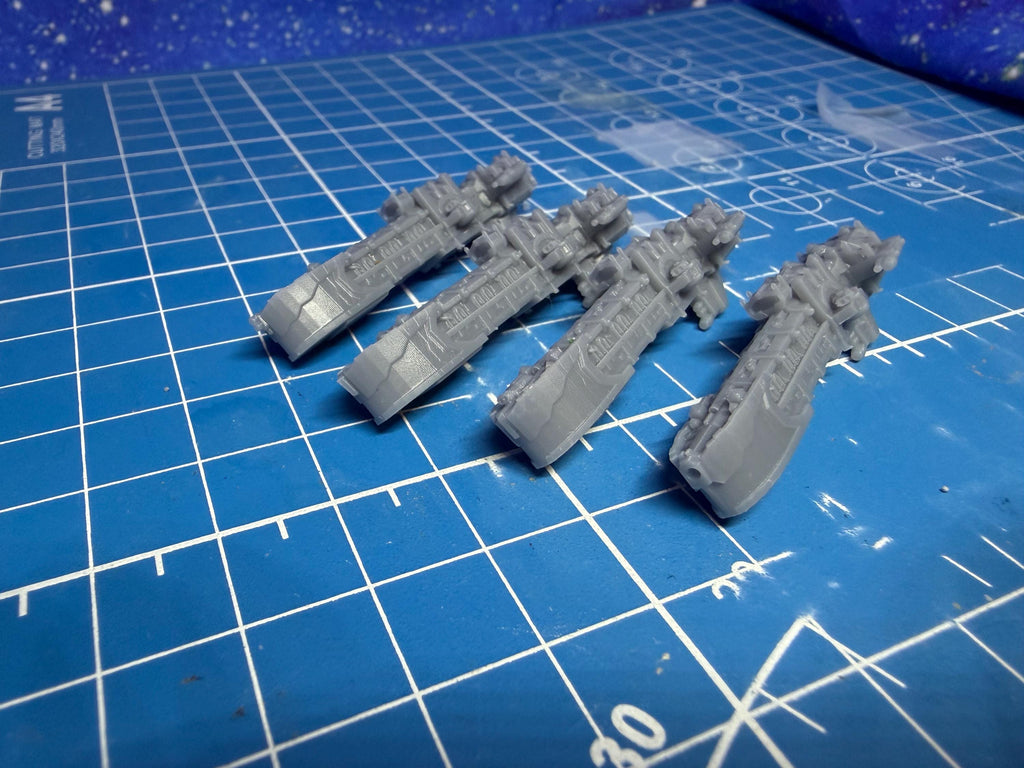 Gothic Sol pattern Frigate pack(4) for space games 53mm