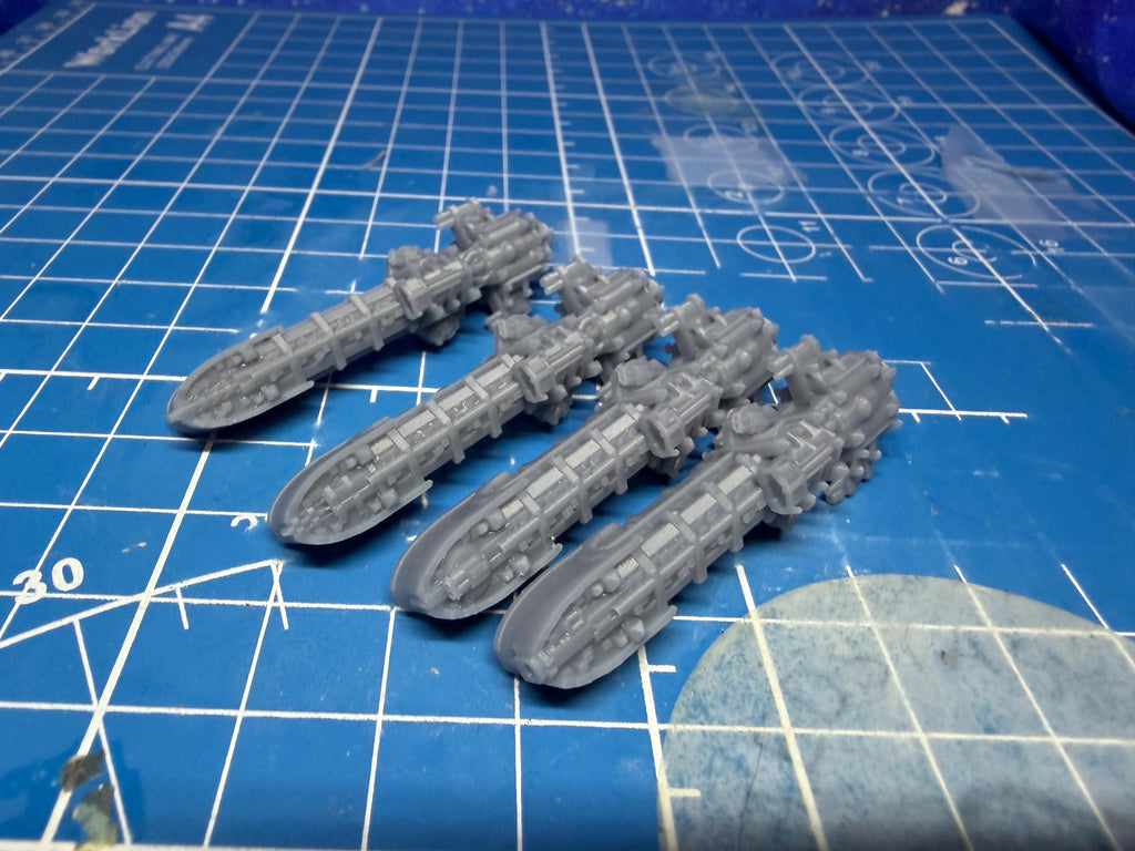 Gothic Sol pattern Frigate pack(4) for space games 53mm