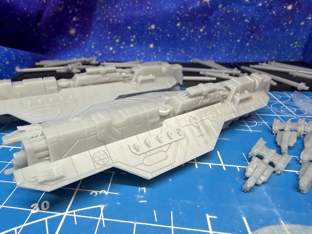 Halo Fleet Battles Proxy UNSC Large Upgrade set for epic scale space games