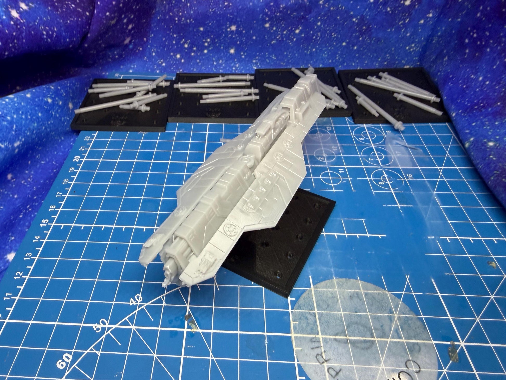 Halo Fleet Battles Proxy UNSC Large Upgrade set for epic scale space games