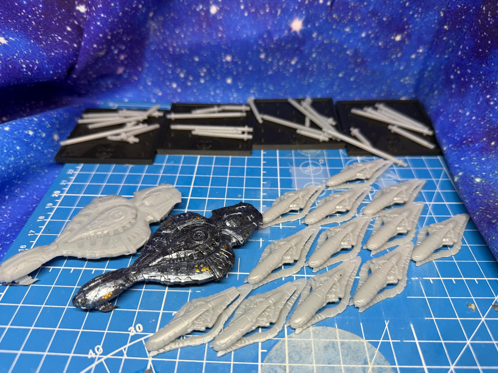 Halo Fleet Battles Proxy Covenant Core Upgrade set for games like Onepagerules Warfleets