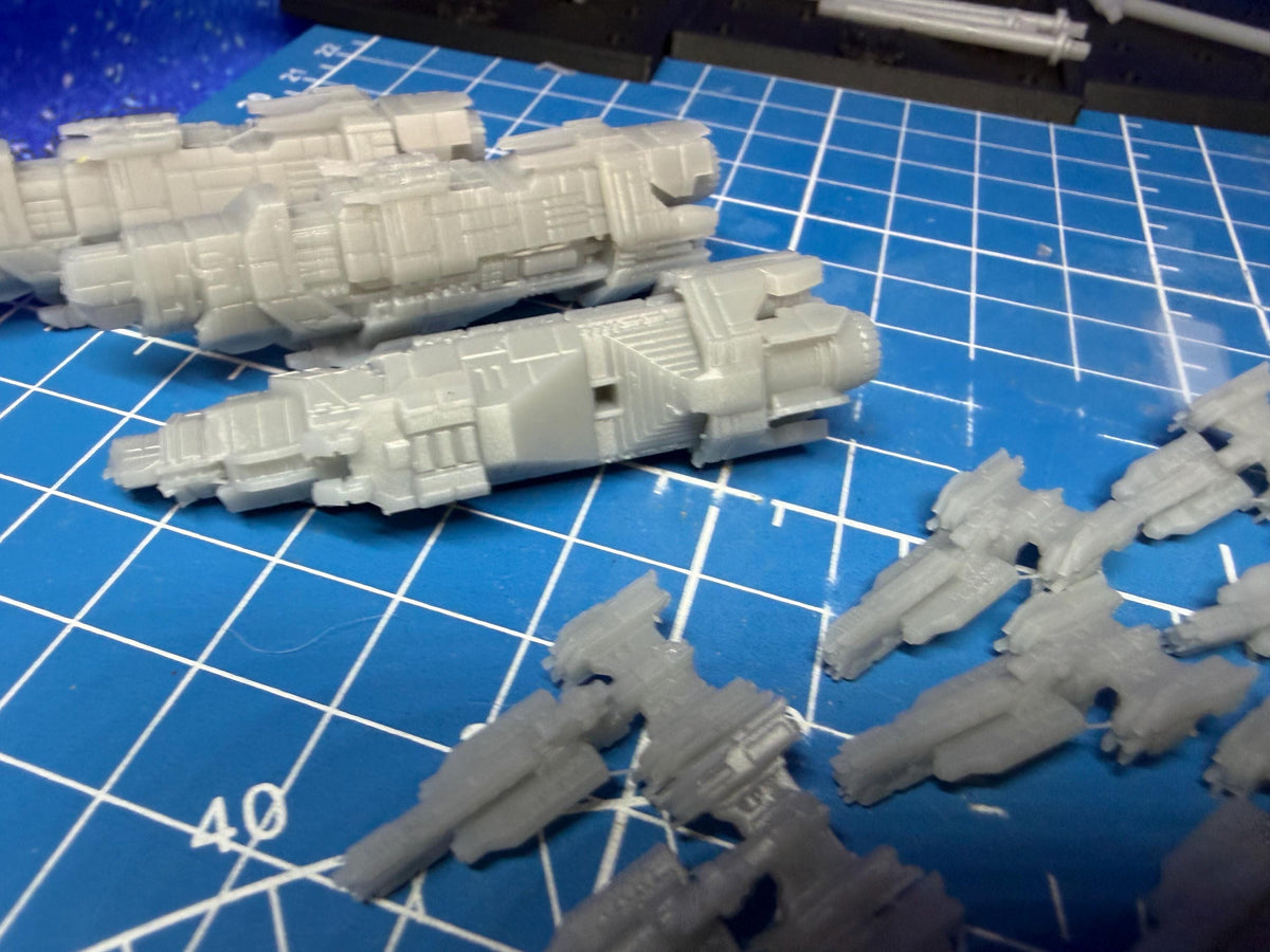 Halo Fleet Battles Proxy UNSC Core Upgrade set for games like Onepagerules Warfleets