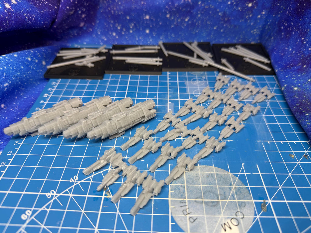 Halo Fleet Battles Proxy UNSC Core Upgrade set for games like Onepagerules Warfleets