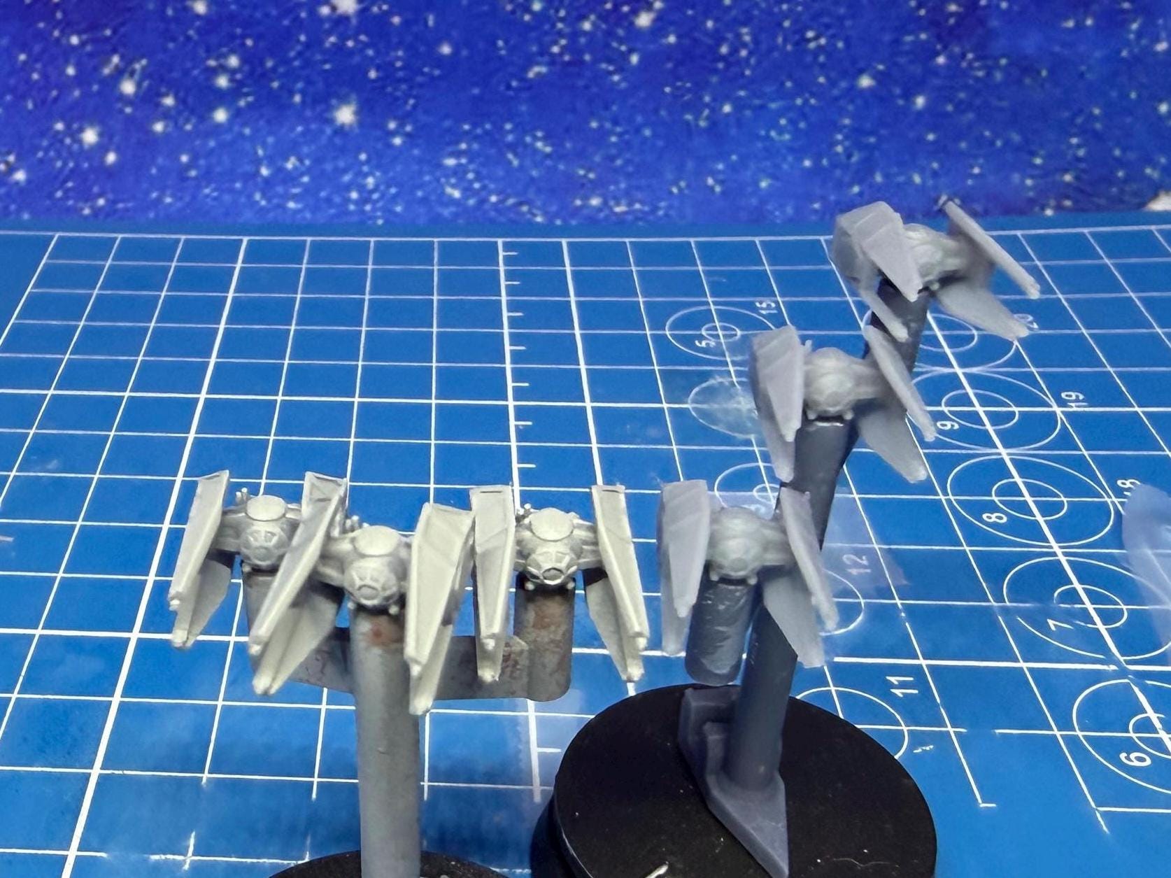 First Order Tie-Wi Whisper interceptor Fighter Squadron (6) for Star wars armada scale games