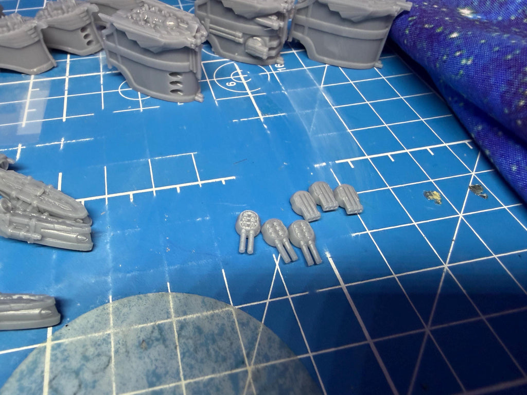 Gothic Sol pattern Battleship kit pack for space games 101mm