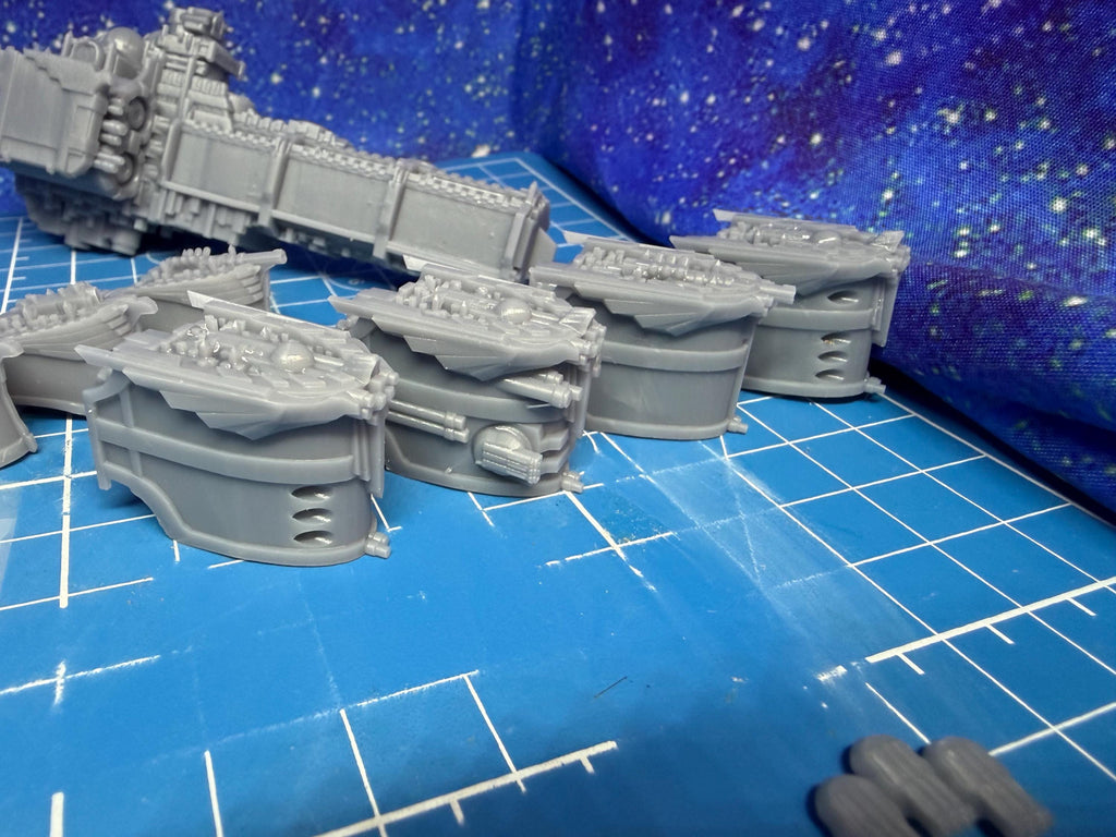 Gothic Sol pattern Battleship kit pack for space games 101mm