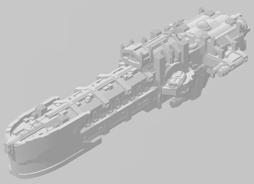 Gothic Sol pattern Frigate pack(4) for space games 53mm