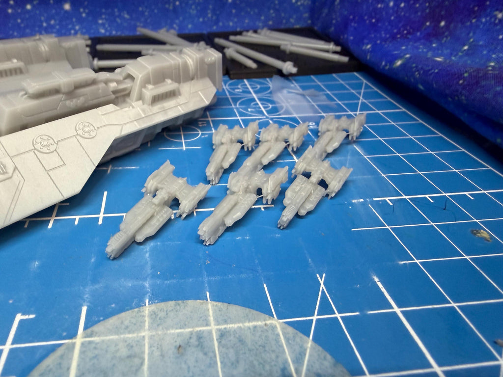 Halo Fleet Battles Proxy UNSC Large Upgrade set for epic scale space games