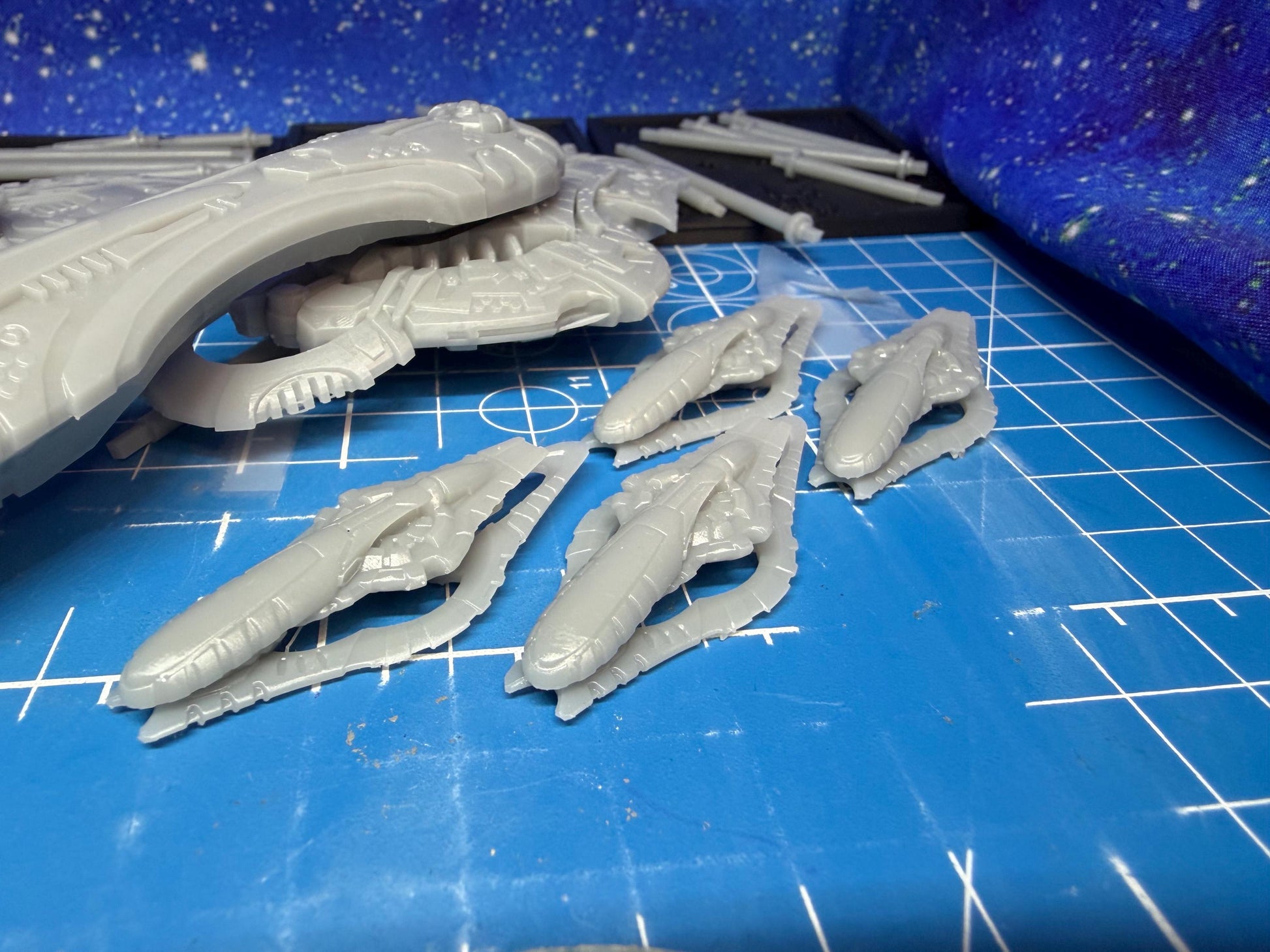 Halo Fleet Battles Proxy Covenant Large Upgrade set for games like Onepagerules Warfleets