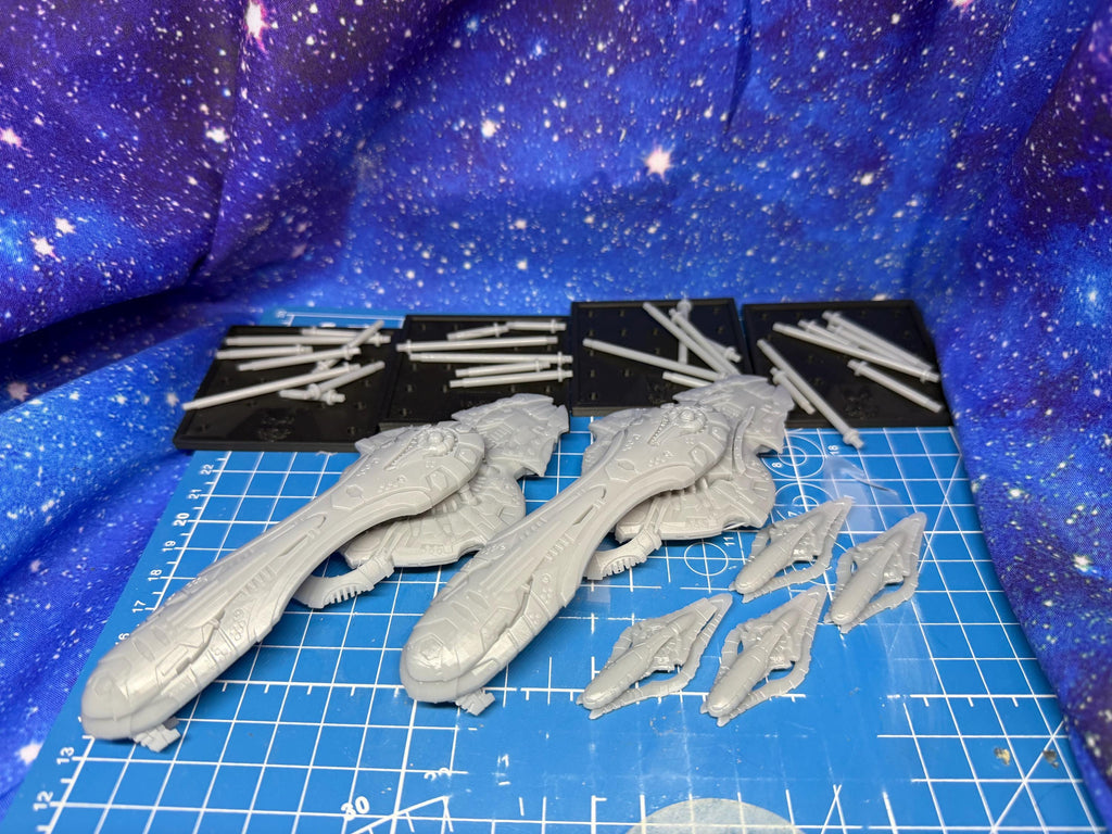 Halo Fleet Battles Proxy Covenant Large Upgrade set for games like Onepagerules Warfleets