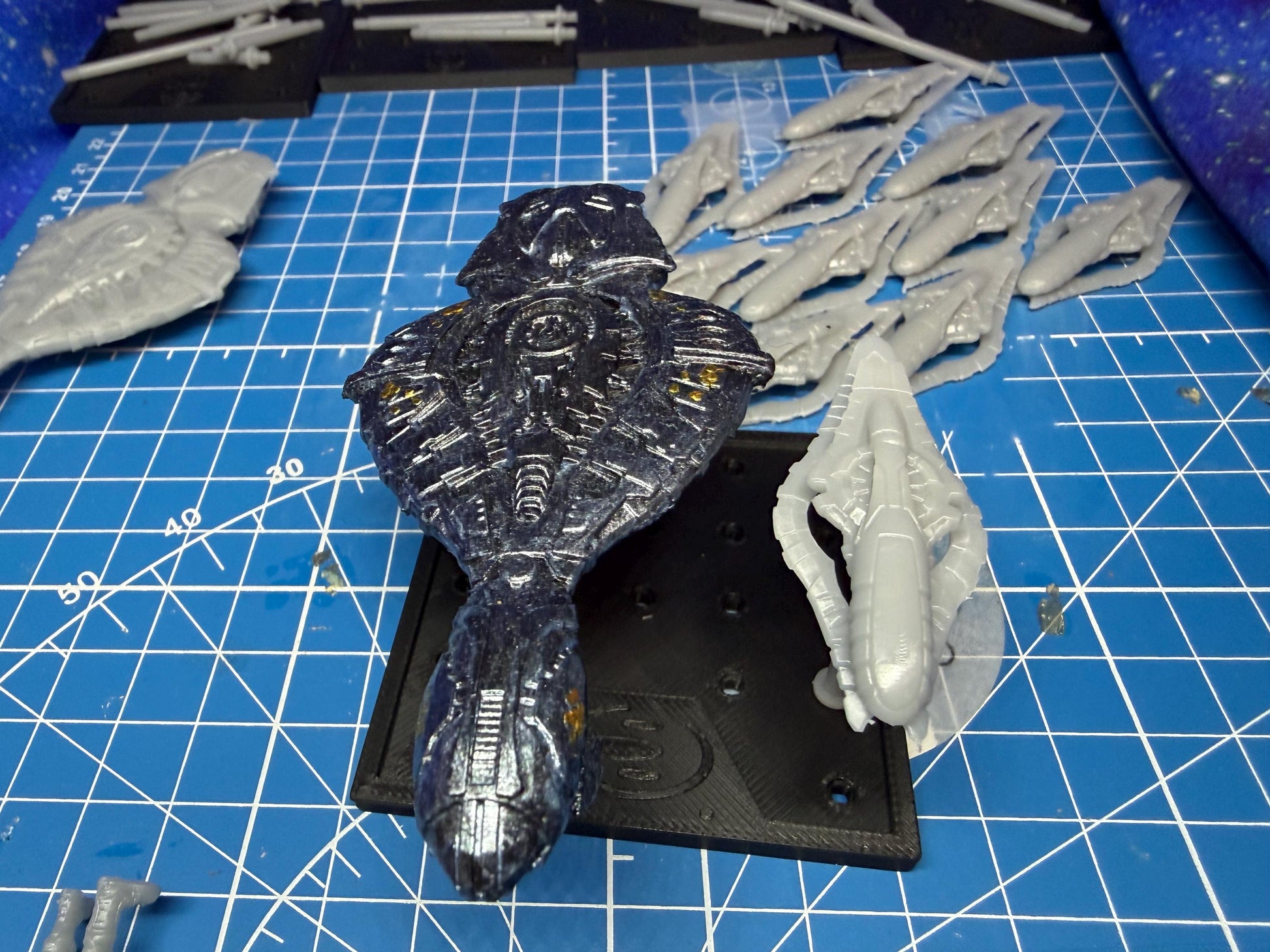 Halo Fleet Battles Proxy Covenant Core Upgrade set for games like Onepagerules Warfleets