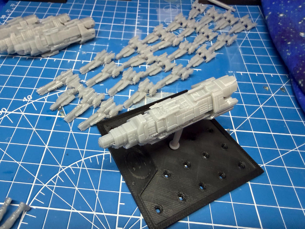 Halo Fleet Battles Proxy UNSC Core Upgrade set for games like Onepagerules Warfleets