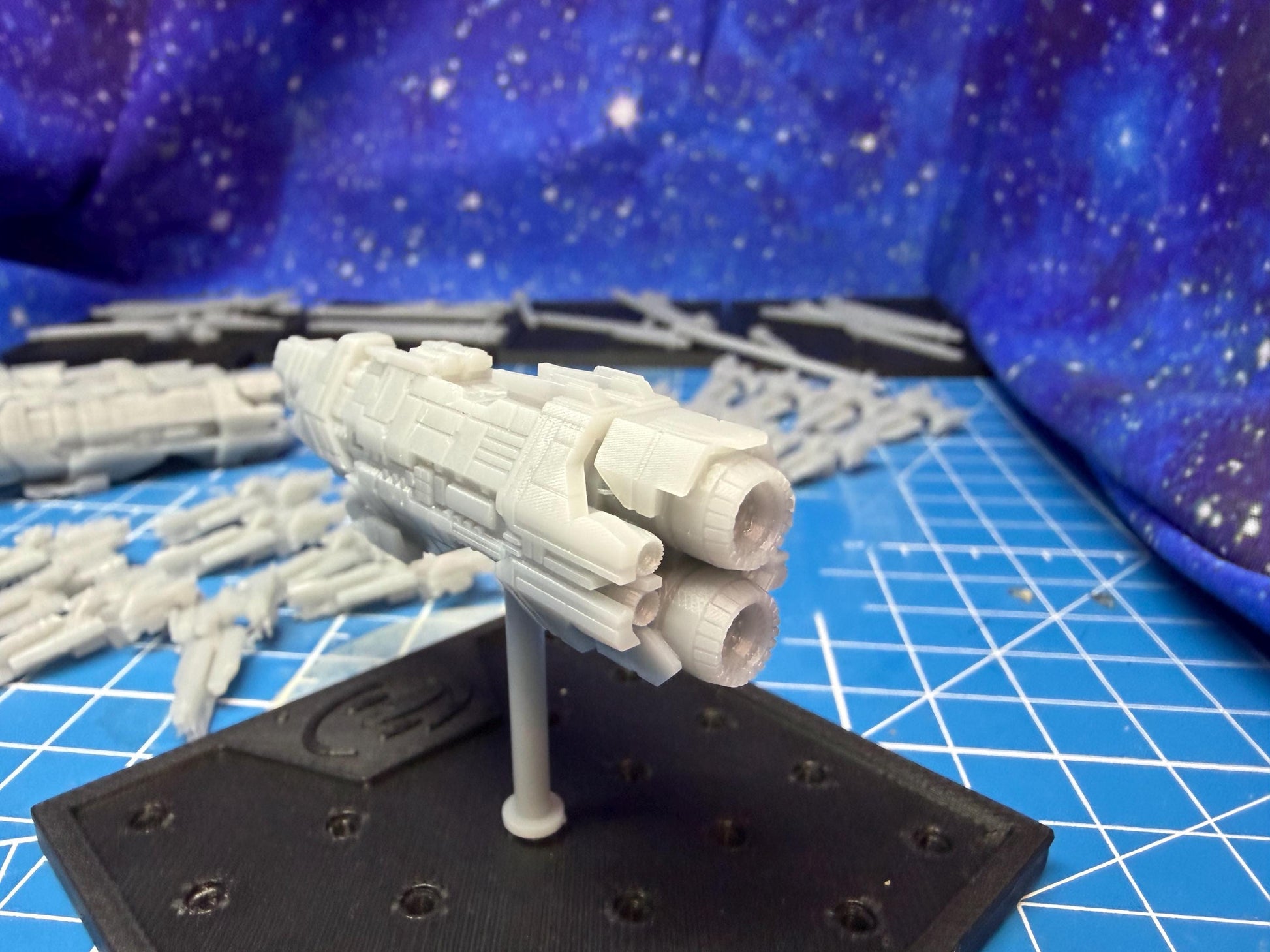 Halo Fleet Battles Proxy UNSC Core Upgrade set for games like Onepagerules Warfleets