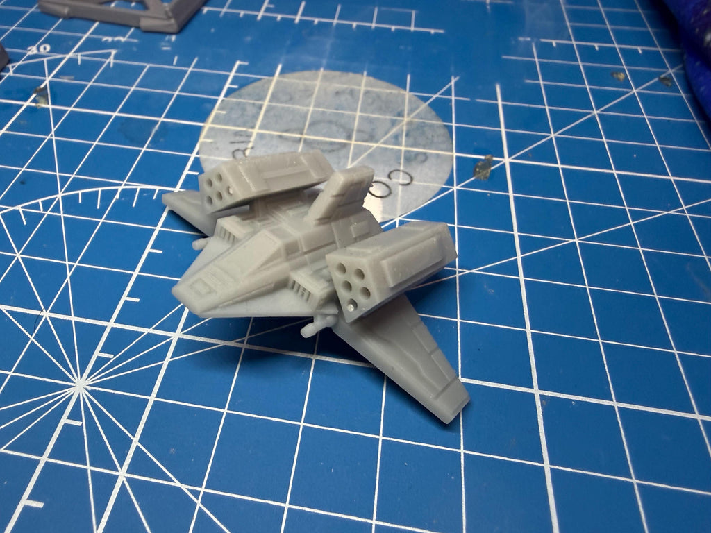 XW scale Imperial Missile Boat Starfighter for Star wars Xwing games 1/270