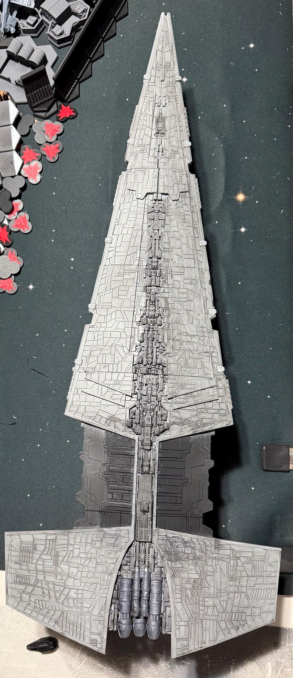 Imperial Vengeance Super Star Destroyer for Star wars armada scale miniatures games 644mm
