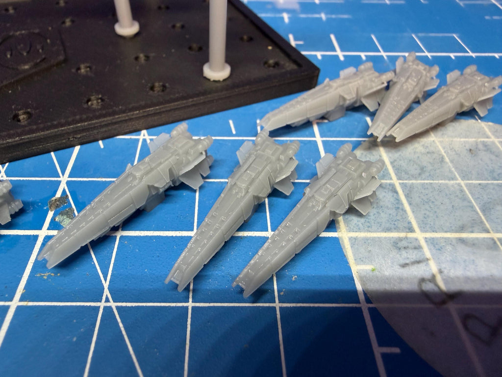 Halo Fleet Battles Proxy UNSC Halberd Upgrade set for epic scale space games