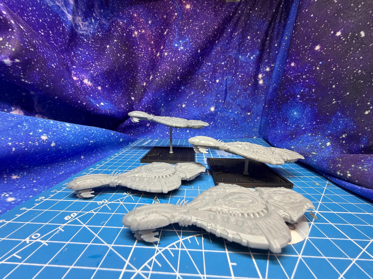 Halo Fleet Battles Proxy Covenant RCS Armored Cruisers Upgrade set for epic scale space games