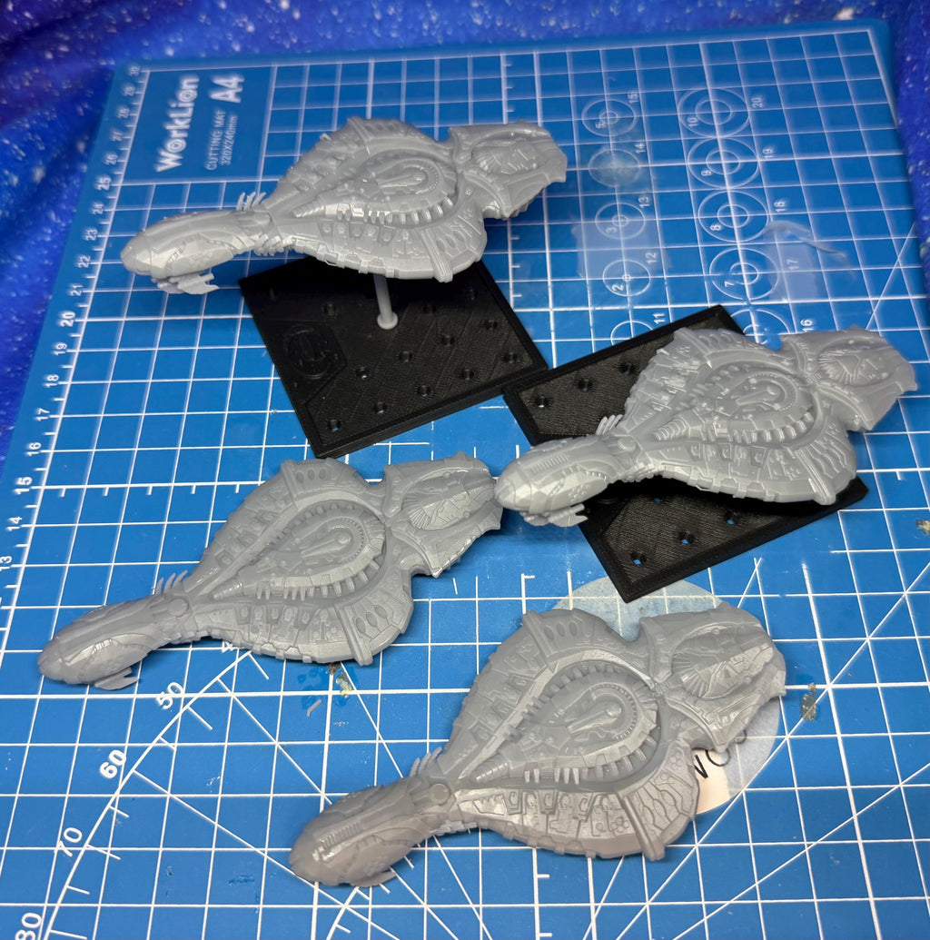 Halo Fleet Battles Proxy Covenant RCS Armored Cruisers Upgrade set for epic scale space games