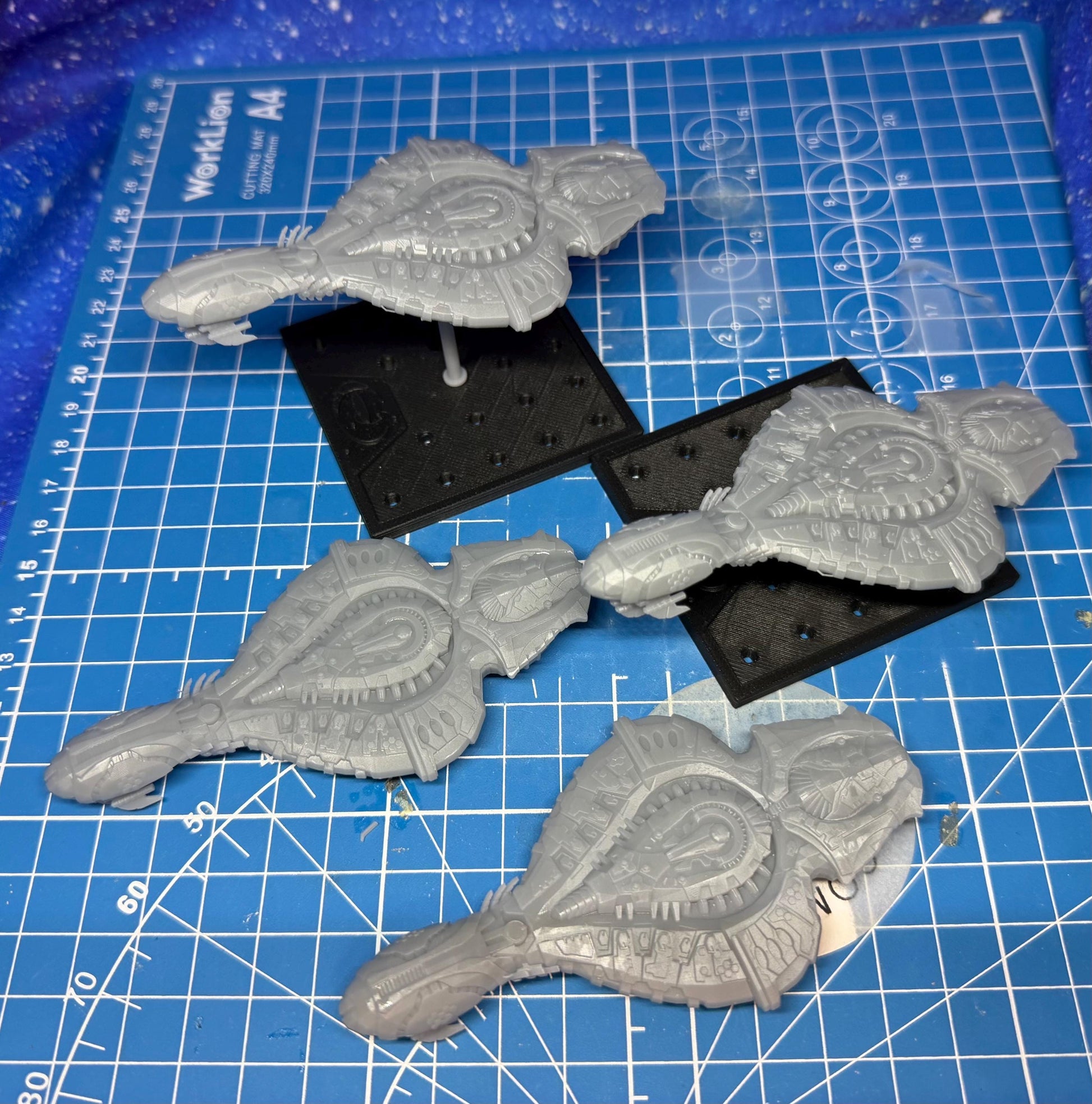 Halo Fleet Battles Proxy Covenant RCS Armored Cruisers Upgrade set for epic scale space games
