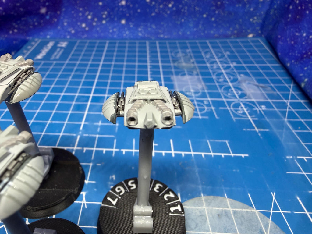 Cylon fleet Raider superiority fighter squadron TOS by(3) for Armada Legends scale games 22mm