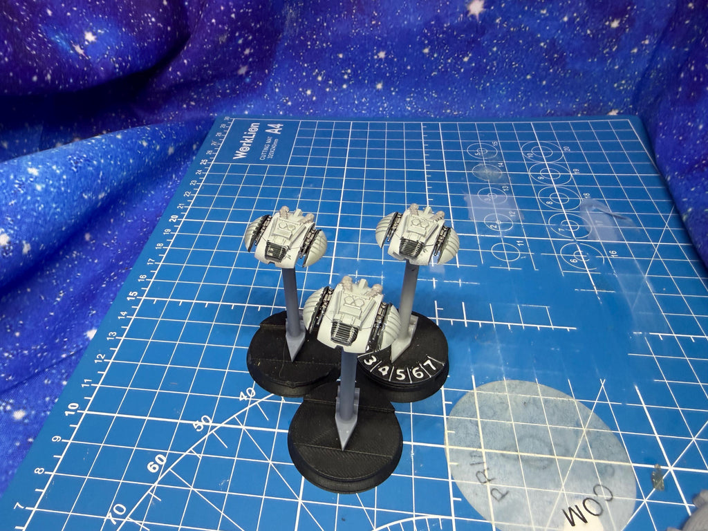 Cylon fleet Raider superiority fighter squadron TOS by(3) for Armada Legends scale games 22mm