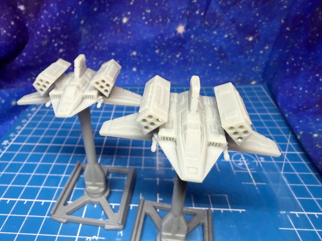 XW scale Imperial Missile Boat Starfighter for Star wars Xwing games 1/270